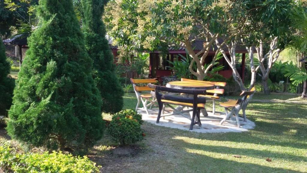 מאה רים Ban Rai Tin Thai Ngarm Eco Lodge מראה חיצוני תמונה